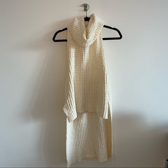 Free People Sweaters - Free people hi-lo sleeveless turtleneck sweater